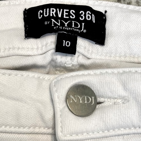 Not‎ Your Daughters Jeans Curves 360 White Denim Jeans, Size 10. - Picture 6 of 14